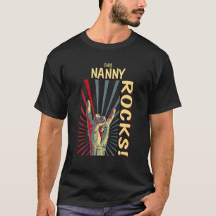 Dieser Nanny Rockt Vintage Retro Konzert 70er 80er T-Shirt