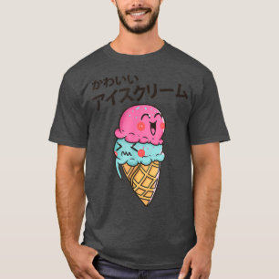 Dieser Niedliche Kawaii Erdbeere Ice Creme Cone Fe T-Shirt
