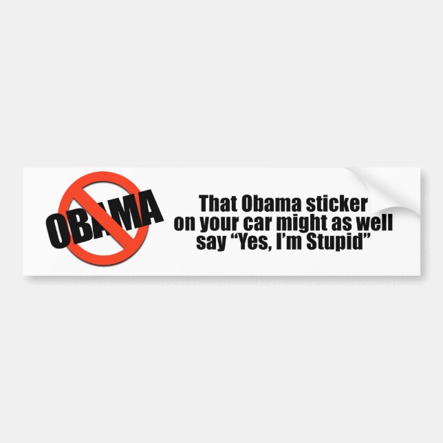 Dieser Obama-Aufkleber könnte genauso gut ja dass Autoaufkleber (Vorne)
