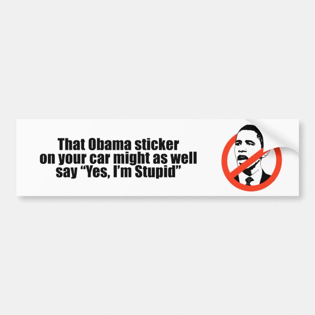 Dieser Obama-Aufkleber könnte genauso gut ja dass Autoaufkleber (Vorne)