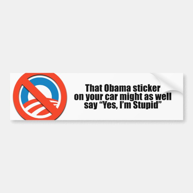 Dieser Obama-Aufkleber könnte genauso gut ja dass Autoaufkleber (Vorne)