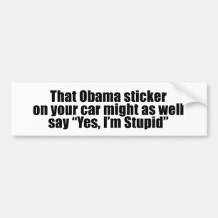 Dieser Obama-Aufkleber könnte genauso gut ja dass Autoaufkleber
