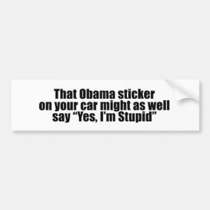 Dieser Obama-Aufkleber könnte genauso gut ja dass Autoaufkleber