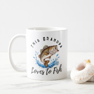 Dieser Opa liebt es, Barsch-Angeln zu gehen Kaffeetasse