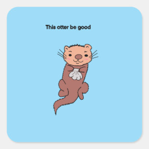 Dieser Otter ist ein guter Aufkleber
