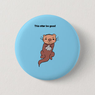 Dieser Otter ist ein guter Knopf Button