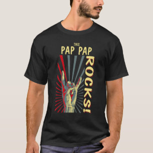 Dieser Pap Pap Rocks Vintage Retro Konzert 70er 80 T-Shirt