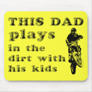 Dieser Papa fährt Dirt Bike Motocross-Mauspad Mousepad