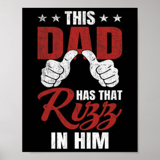 Dieser Papa hat dieses Rizz in sich - Lustiger Vat Poster