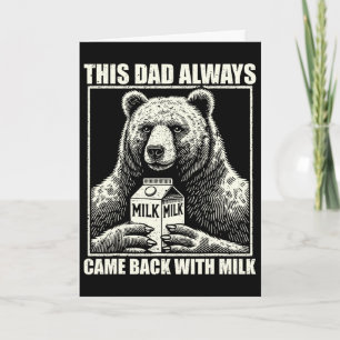 Dieser Papa kam immer mit Milch zurück Lustige Vät Karte