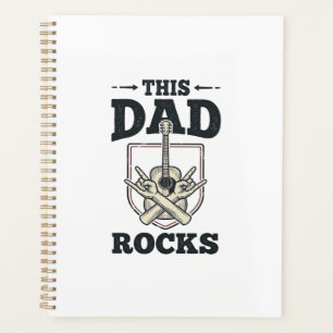 Dieser Papa rockt Vintage-Gitarre-Papa-Shirt-Desig Planer