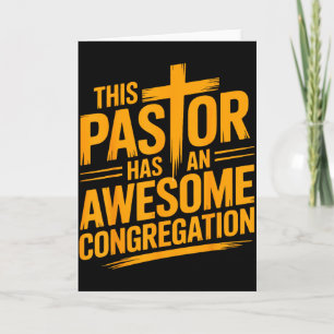 Dieser Pastor hat eine großartige christliche Geme Karte