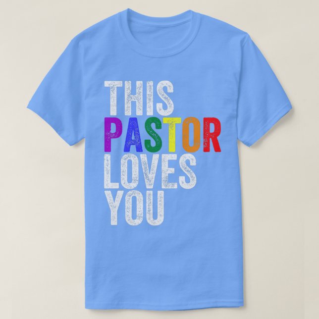 Dieser Pfarrer Lieben Sie stolz auf die Gay Parade T-Shirt (Design vorne)