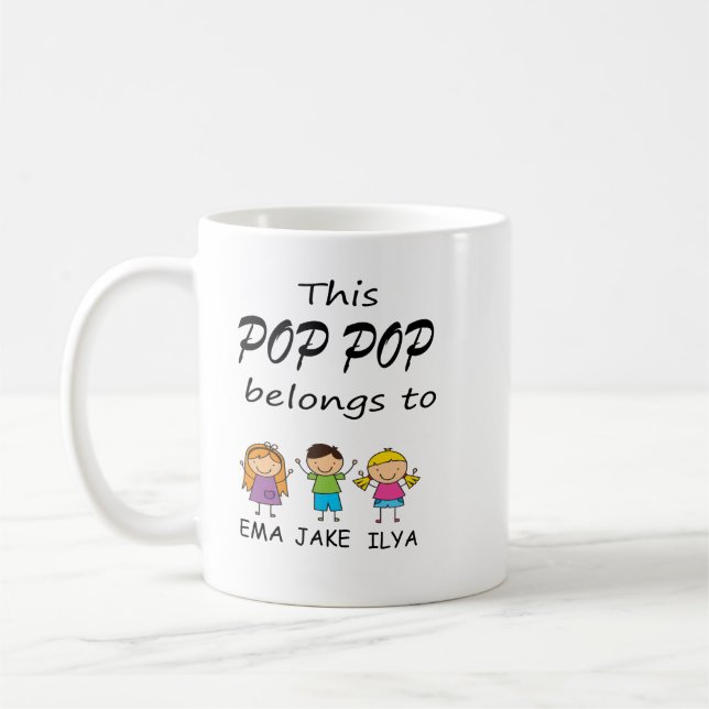 Dieser Pop Pop gehört Kaffeetasse (Links)