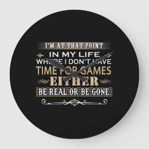 Dieser Punkt für Spiele ist entweder real oder nic Große Wanduhr