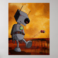 Dieser Roboter ist gelangweilt