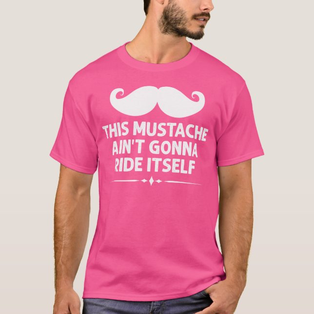 Dieser Schnurrbart wird sich nicht selbst Techno f T-Shirt (Vorderseite)