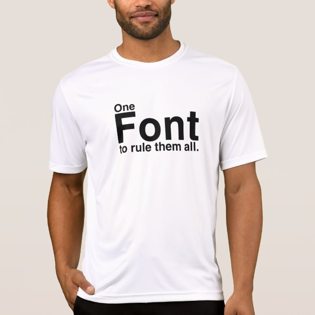 Dieser Schriftart Rulez 2 T - Shirt (Vorderseite)