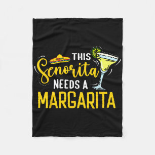 Dieser Senorita braucht eine Margarita Mexiko Fies Fleecedecke