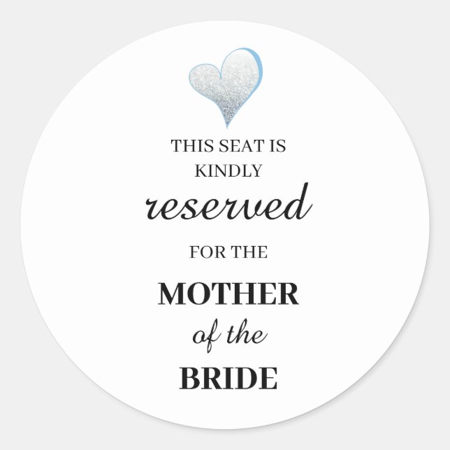 Dieser Sitzplatz ist freundlich der Mutter der Runder Aufkleber (Vorderseite)