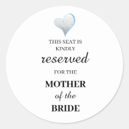 Dieser Sitzplatz ist freundlich der Mutter der Runder Aufkleber