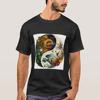 Dieser T - Shirt ist sehr schön in natürlichen Bed