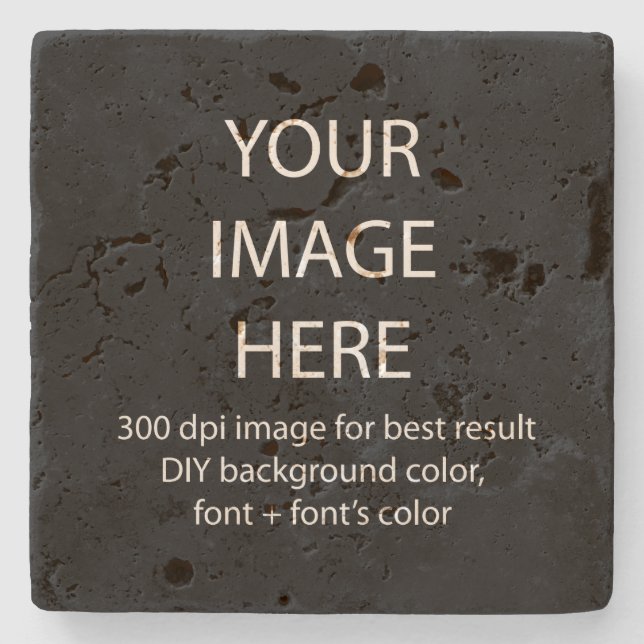 Dieser Tavertinstein-Untersetzer Steinuntersetzer (Vorderseite)