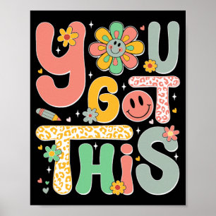 Dieser Testtag Groovy Motivierend Teacher S Poster