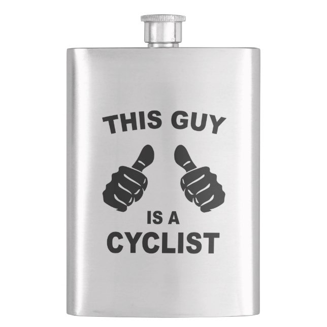 Dieser Typ ist ein Radfahrer Flachmann (Vorderseite)