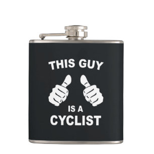 Dieser Typ ist ein Radfahrer Flachmann