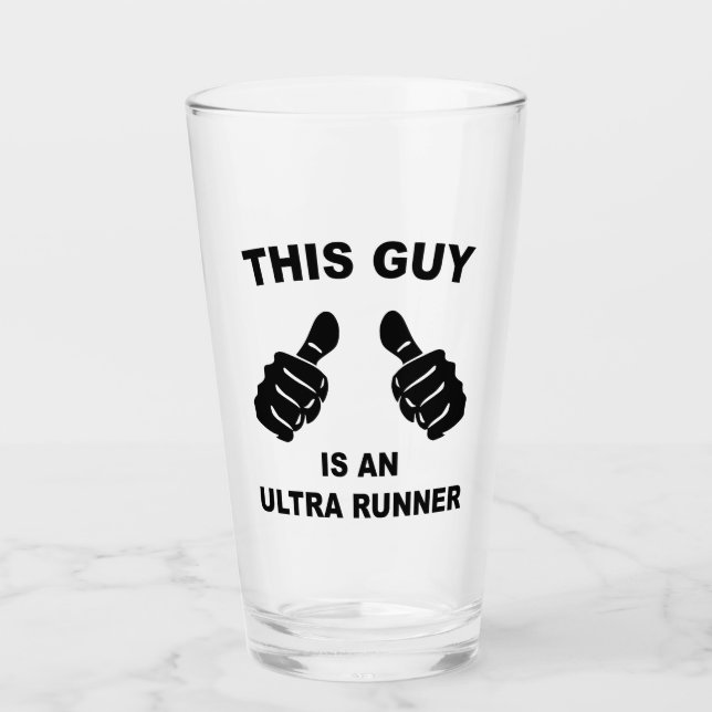 Dieser Typ ist ein Ultra Runner Glas (Vorderseite)