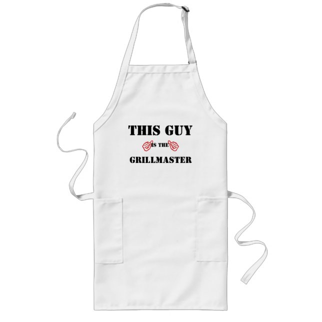 dieser Typ ist Grillmeister Funnysommer Grillen Gr Lange Schürze (Vorne)