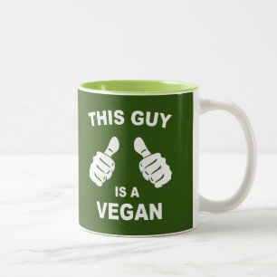 Dieser Typ ist Veganer Zweifarbige Tasse