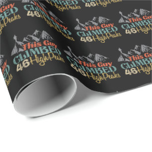 Dieser Typ kletterte auf 46 Gipfel Geschenkpapier