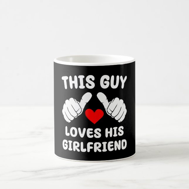 Dieser Typ Liebe seine Freundin Kaffeetasse (Mittel)