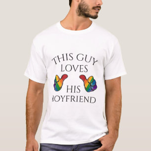 Dieser Typ Liebe seinen Freund Gay Pride Design T-Shirt