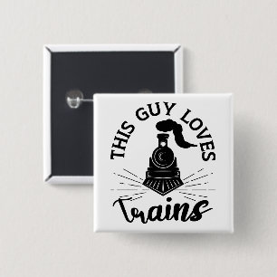 Dieser Typ Lieben Bahn Lover Funny Train Button