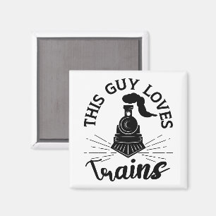 Dieser Typ Lieben Bahn Lover Funny Train Magnet