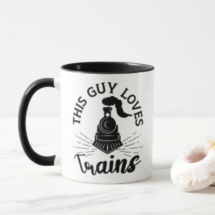 Dieser Typ Lieben Bahn Lover Funny Train Tasse