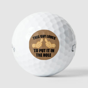 DIESER TYP LIEBEN, ES IN DIE LOHNE ZU SETZEN GOLFBALL