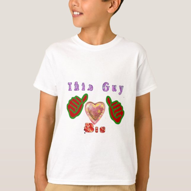 Dieser Typ Lieben große Geschenkkunst drucken T-Shirt (Vorderseite)