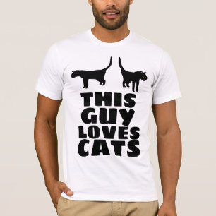 DIESER TYP LIEBEN KATZEN, Männer Katzenjacke T - S T-Shirt