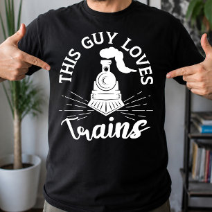 Dieser Typ liebt Züge Eisenbahnliebhaber Lustiger T-Shirt