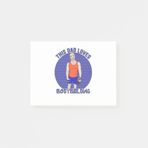 Dieser Vater Liebe Bodybuilding Post-it Klebezettel