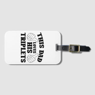 Dieser Vater Liebe seine Triplets - ein Geschenk f Gepäckanhänger