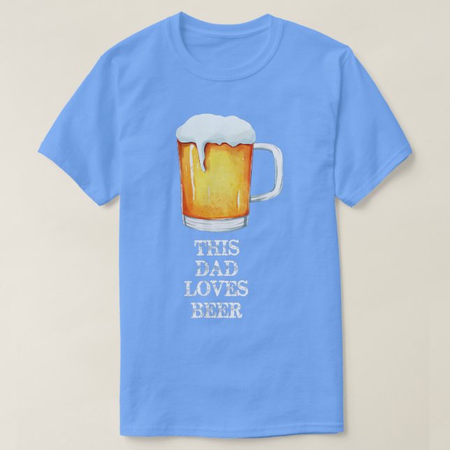 Dieser Vater Lieben Beer Funny Beer  T-Shirt (Design vorne)