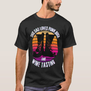 Dieser Vater Lieben Punk Rock und Wein Verkostung T-Shirt