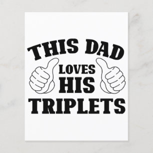 Dieser Vater liebt seine Drillinge - Geschenk für