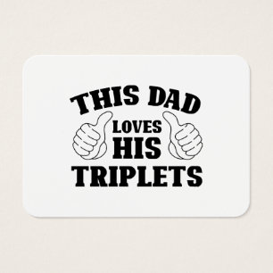 Dieser Vater liebt seine Drillinge - Geschenk für