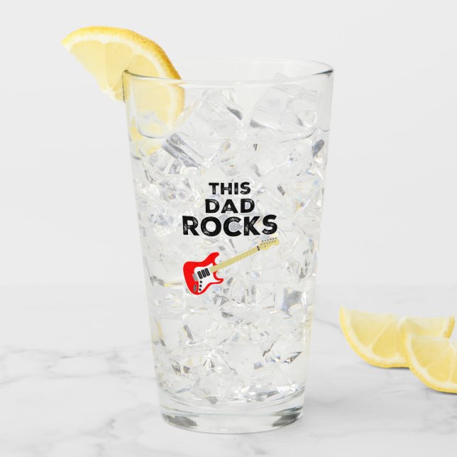 Dieser Vater Rocks Glas (Vorderseite Ice)